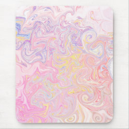 Mousepad Sonho de Mármore Giratório de Pastel Suave Arte Ab
