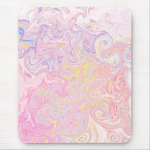 Mousepad Sonho de Mármore Giratório de Pastel Suave Arte Ab