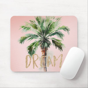 Mousepad Sonho Dourado de Largura de Palma Tropical