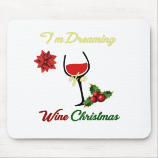 Mousepad Sonho elegante de um Natal do vinho