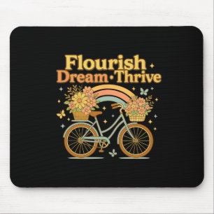 Mousepad Sonho Farto Bicicleta Floral Feliz 8647 Trum