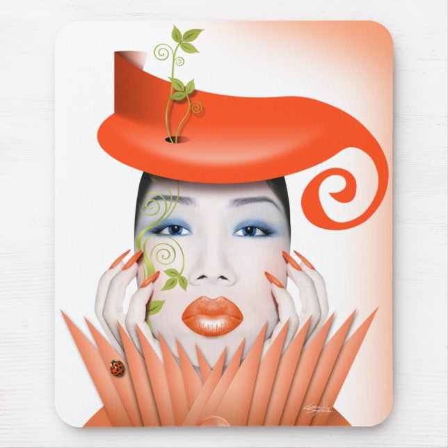 Mousepad Sonho Surreal de Tangerina de Mila (Frente)