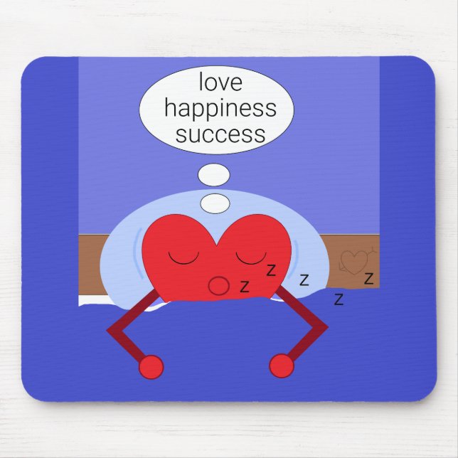 Mousepad Sonhos do Meu Coração: Azul (Frente)
