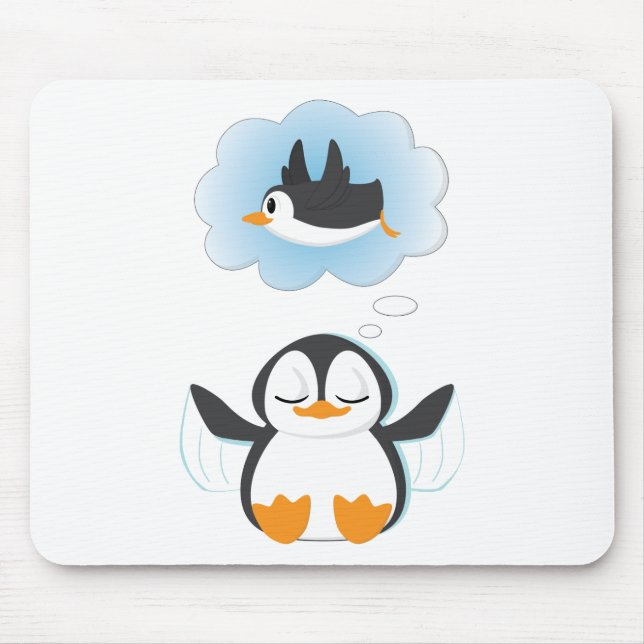 Mousepad Sonhos do pinguim (Frente)