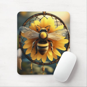 Mousepad "Sonhos Zumbindo: Atrapador De Sonhos De Abelha E