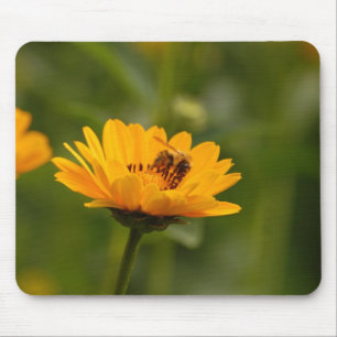 Mousepad Sonnenblumen mit Biene