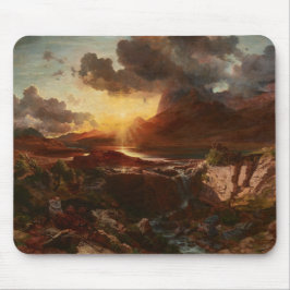 Mousepad Sonnenuntergang am Hintersee em Berchtesgaden