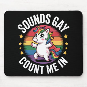 Mousepad Sons - Gay Conte-Me No Orgulho LGBTQ Do Unicórnio