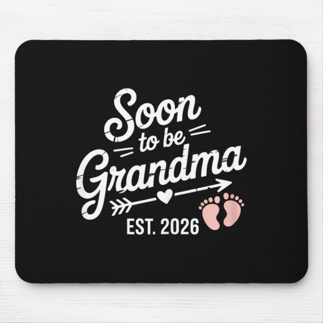 Mousepad Soon To Be Grandma Pregnancy Announcement Est 2026 (Frente)