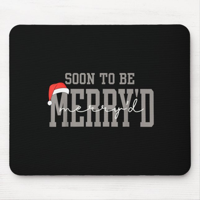 Mousepad Soon To Be Merryd Funny Engaged Couples Matching  (Frente)