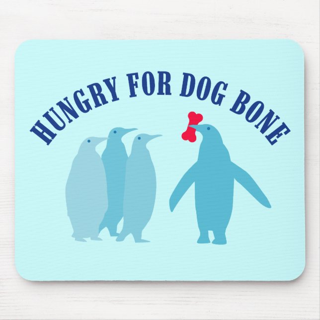 Mousepad Sopras de cão para pinguins (Frente)