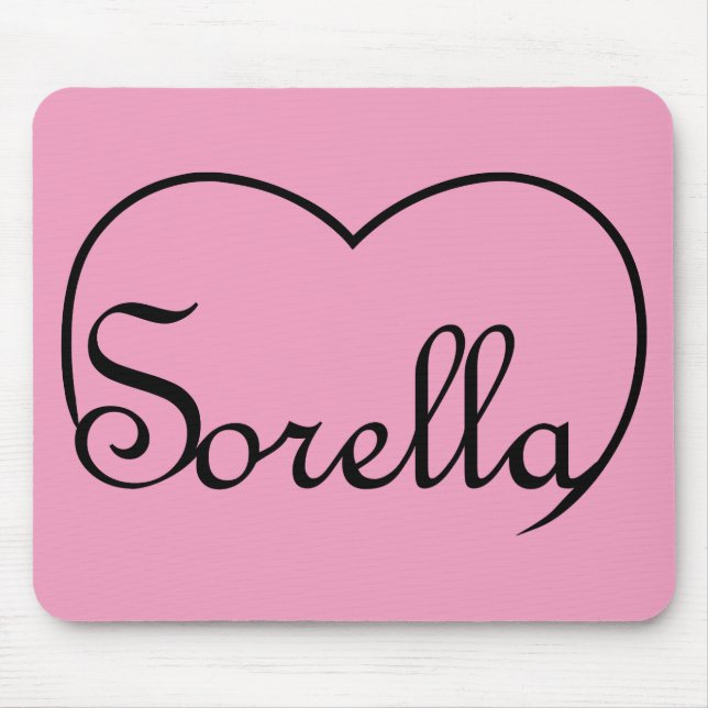 Mousepad Sorella Italian Sister heart (Frente)