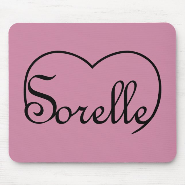 Mousepad Sorelle Italian Sisters heart (Frente)