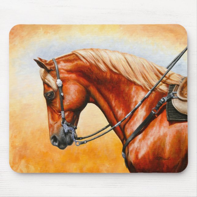 Mousepad Sorrel Flaxen Chestnut Quarter Horse (Frente)