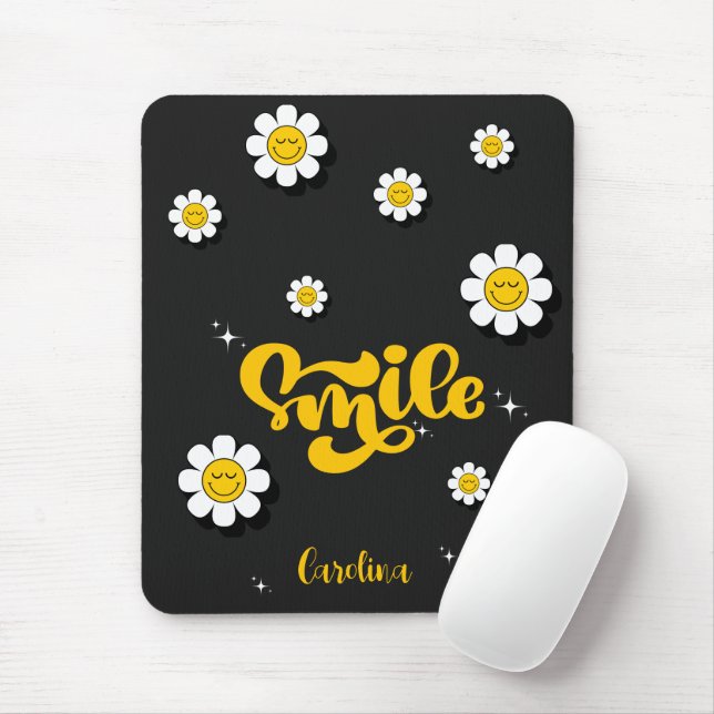 Mousepad Sorria de jardim marisino personalizável (Com mouse)