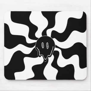Mousepad Sorria derretida - Preto e Branco