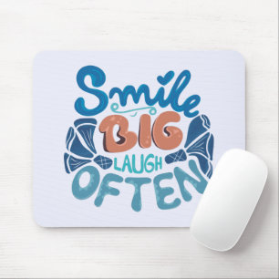 Mousepad Sorria Grande Muitas Vezes: Mensagem Encantadora
