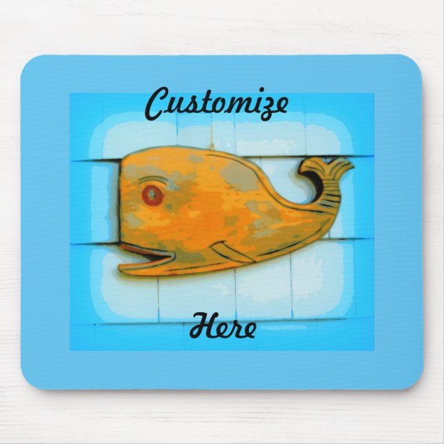 Mousepad Sorriso de azul-baleia feliz Thunder_Cove (Frente)