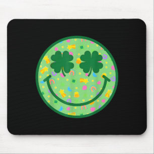 Mousepad Sorriso de trevo groovy dia de st patricks homens