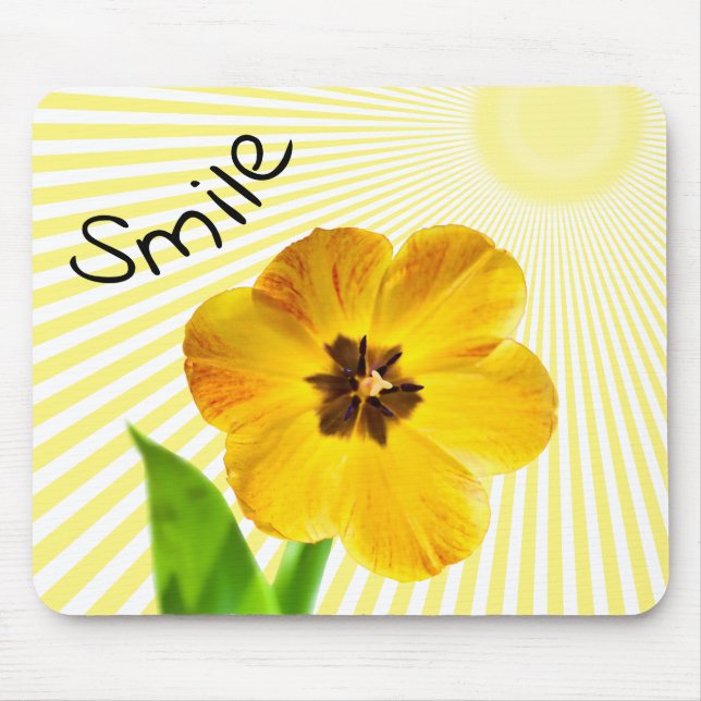 Mousepad Sorriso - Fotografia Floral com Tulip Primavera am (Frente)