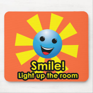 Mousepad Sorriso! Ilumine acima a sala