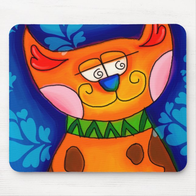 Mousepad Sorriso Laranja Tabby Cat (Frente)