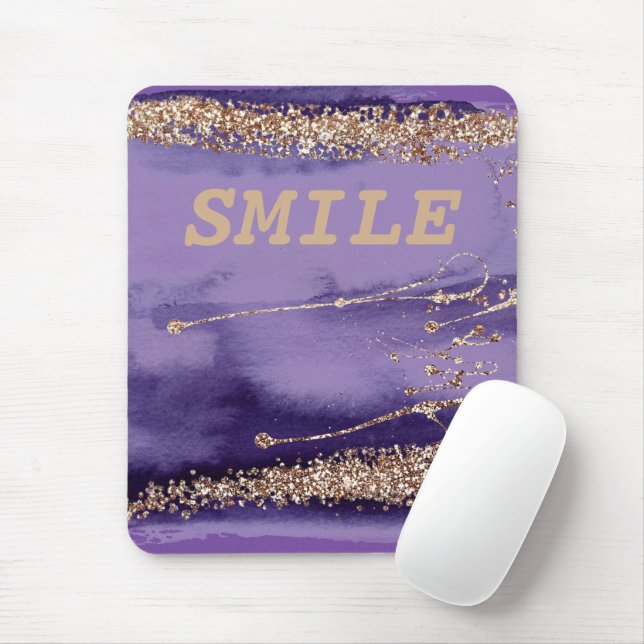Mousepad Sorriso legal Espumante Puro Dourado (Com mouse)