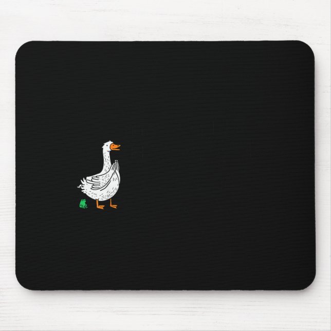 Mousepad Sorry I'm Late Funny Goose Christian Bible Verse F (Frente)