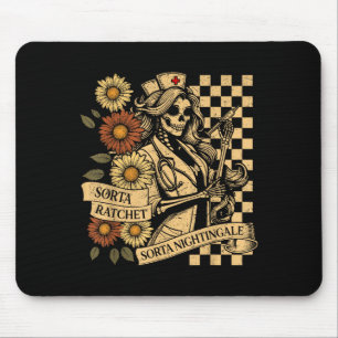 Mousepad Sorta Ratchet Sorta Rouxinol Esqueleto Enfermeira
