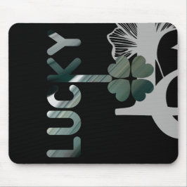 Mousepad SORTE Mouse Trend Abstrato Art Black Green