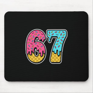 Mousepad Sorvete 67 Meme Six Seven Divertido Gen Alpha D