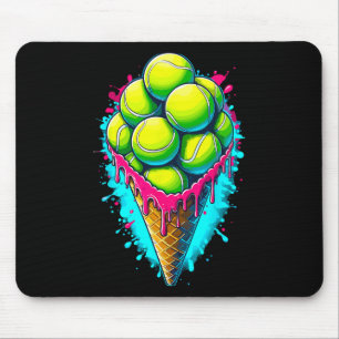 Mousepad Sorvete de Amante de Softbol Derretendo Softbol