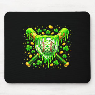 Mousepad Sorvete de Gotejamento de Beisebol do Dia de São P