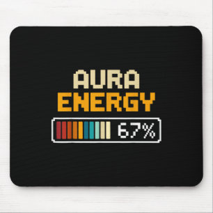 Mousepad Sorvete de Jogador Esportivo Número 67 Aura Energy