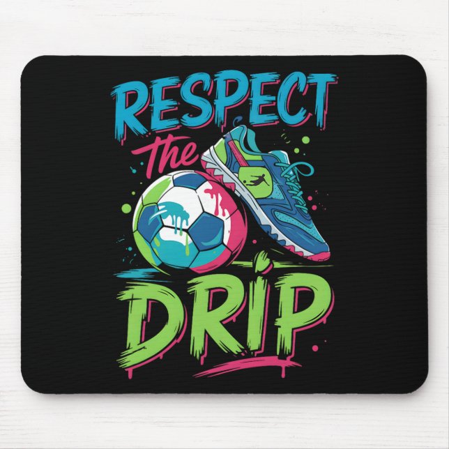 Mousepad Sorvete Derretendo do Soccer Drip Respeite o Drip  (Frente)