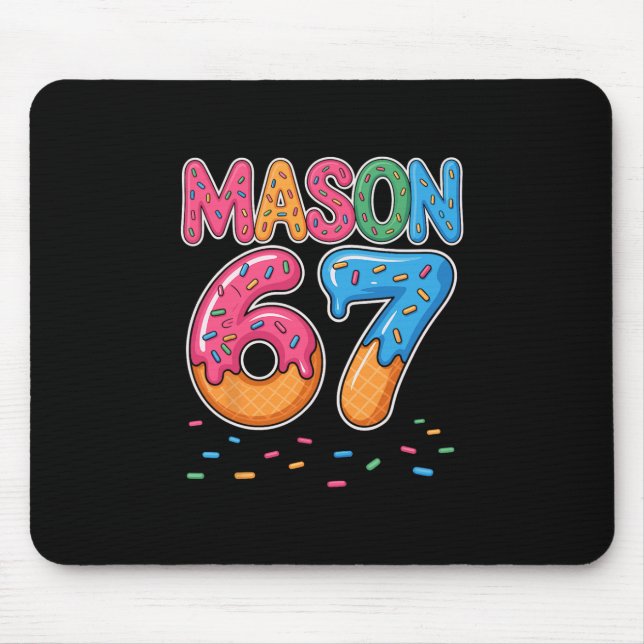 Mousepad Sorvete Drip Mason Seis Sete 6 7 Geração Alpha Gír (Frente)