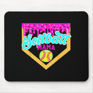 Mousepad Sorvete Drip Softball Mama Pingando Dia de Jogo So