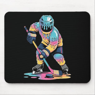 Mousepad Sorvete Engraçado de Hóquei Pingando Meninos Joven