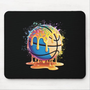 Mousepad Sorvete Esqueleto Gotejamento Tinta Salpico Esquel