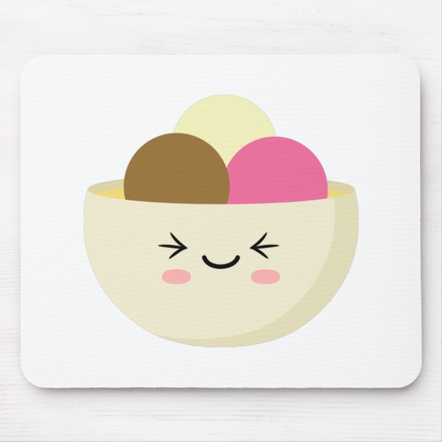 Mousepad Sorvete Kawaii (Frente)