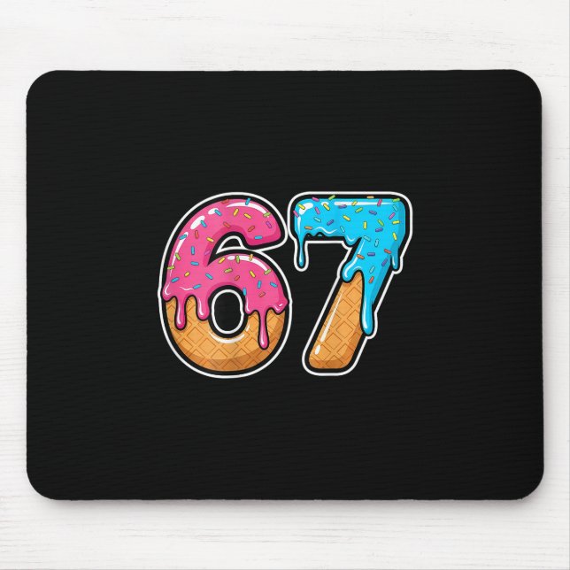 Mousepad Sorvete Mason 67 Drip Meme Six Seven Engraçado (no (Frente)