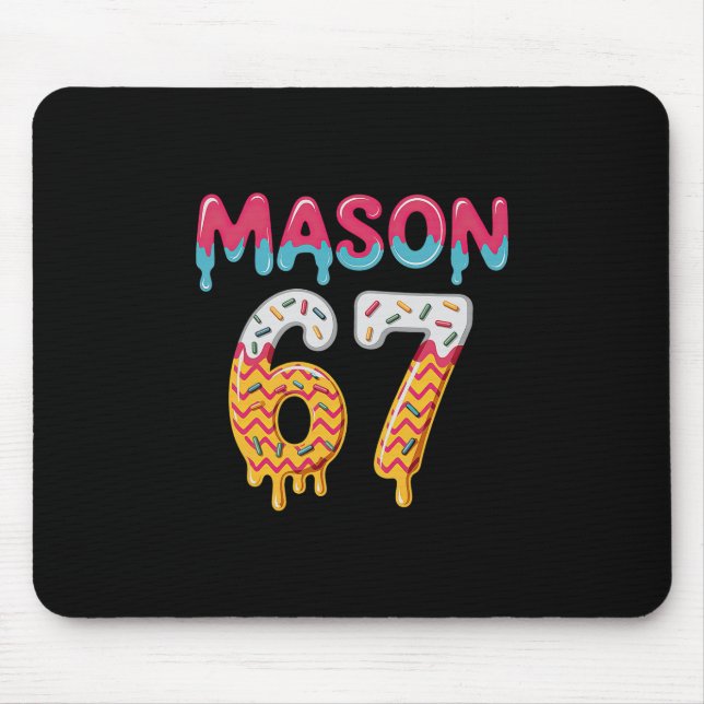Mousepad Sorvete Six Seven Drip 67 Mason Meme  (Frente)