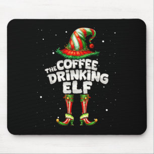 Mousepad Sou a Família de Elfos que Bebe Café Grupo de Corr