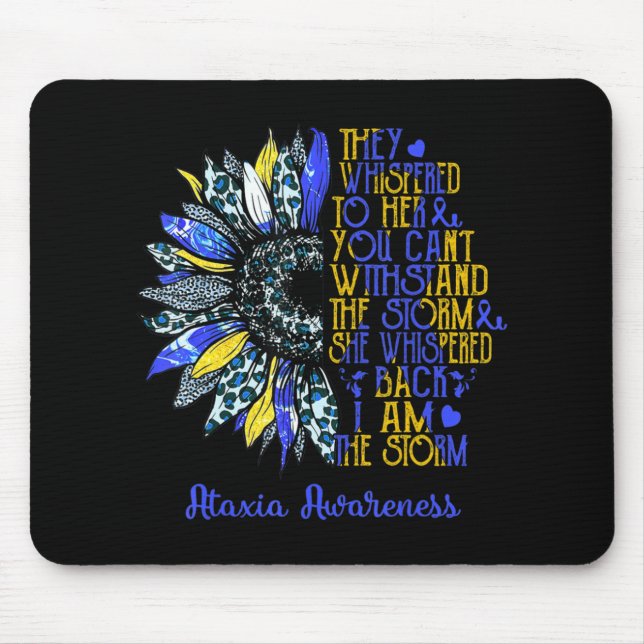 Mousepad Sou a tempestade Sunflower Leopardo Ataxia Warrior (Frente)