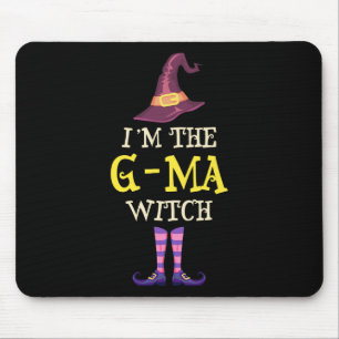 Mousepad Sou a Testemunha das mães do Dia das Bruxas Engraç