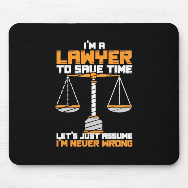 Mousepad Sou Advogado Para Economizar Tempo (Frente)