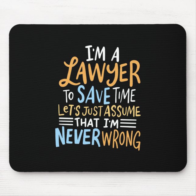 Mousepad Sou Advogado Para Salvar Seu Tempo (Frente)
