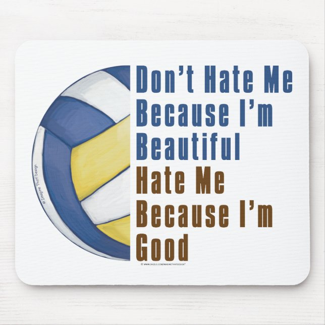 Mousepad Sou Bonita, Sou Boa Voleibol (Frente)