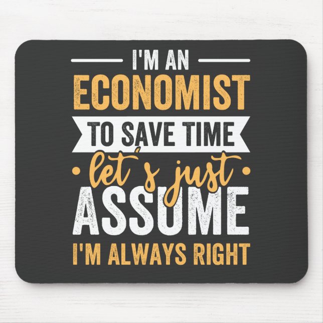 Mousepad Sou Economista para economizar Vamos de tempo, ape (Frente)