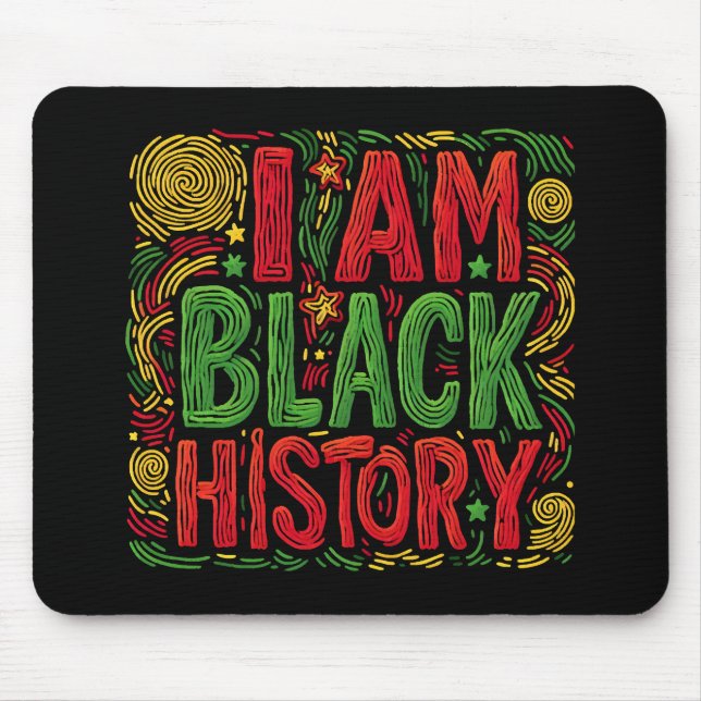 Mousepad Sou História Negra - Ativismo Negra (Frente)